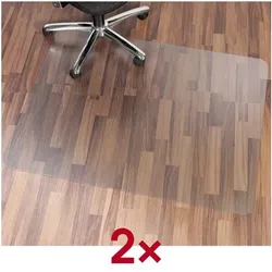 OTTO Office 2x Bodenschutzmatte 120x150 cm, rechteckig, für Hartboden transparent, 120 cm