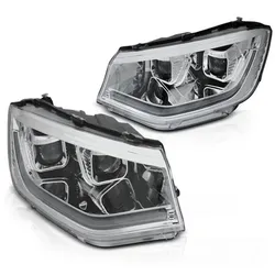 LED Tagfahrlicht Scheinwerfer passend für VW Caddy V/5 (SB) 20+ chrom dynamische Blinker
