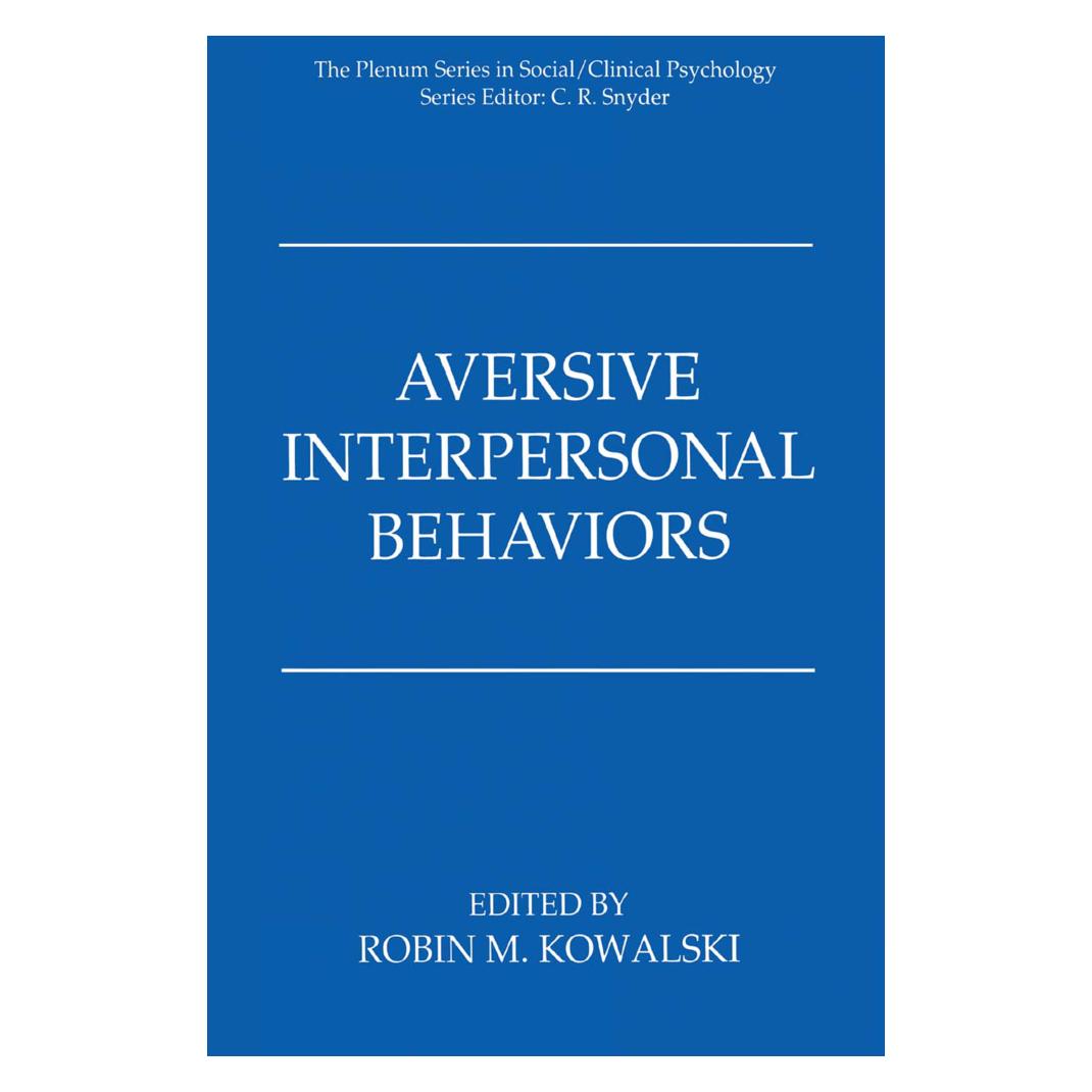 Springer Aversive Interpersonal Behaviors (Englisch, Softcover, Robin M. Kowalski) (55532821)