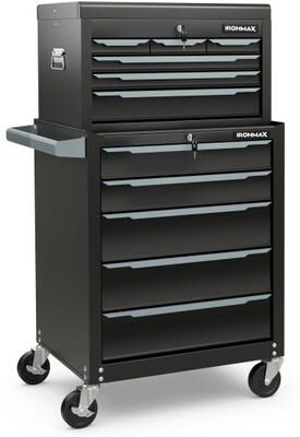 Costway Rolling Steel Tool Chest with Hanging Holes and Central Keyed Locking System for Garage & Repair Shop