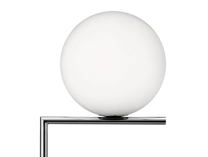 IC F1 Stehleuchte Chrom - Flos - Wohnzimmer - Design - Metall - Kugel