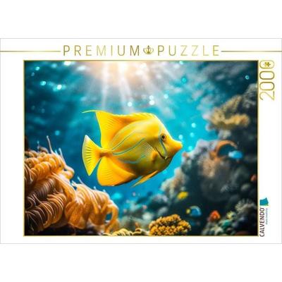 CALVENDO Puzzle Das Leben im Ozean ist wie eine große Seeparty - alle sind eingeladen, aber keiner bringt Geschenke | 2000 Teile Lege-Größe 90x67cm