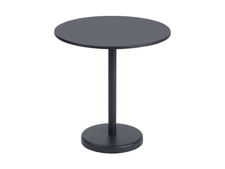 Muuto Table en acier Linear Ø70 cm Black