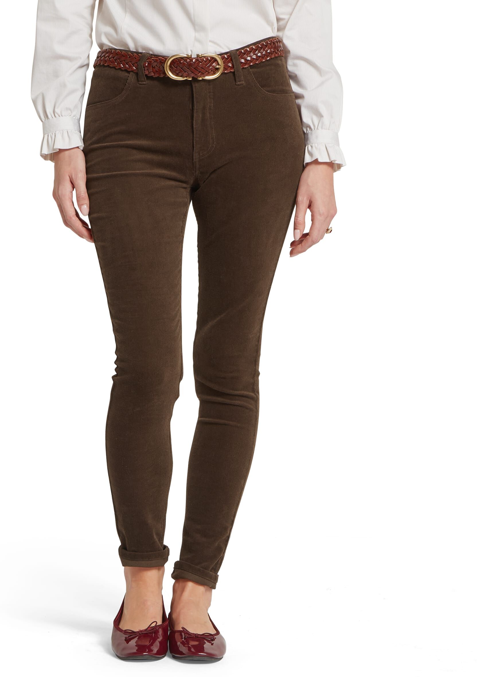Schöffel Country Clover Cord Jean - Brown - Size UK14 - Women