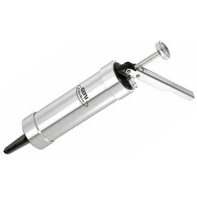 Gebäckpresse GEFU "COOKIE", silber, B:6cm L:21,5cm T:6cm Ø:5cm, Aluminium, Kunststoff, Gebäckpressen, vielseitig, präzise Dekoration, robust und langlebig