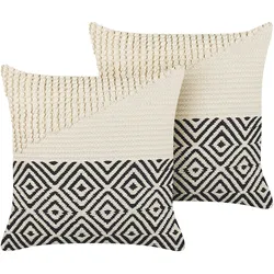 DEKOKISSEN 2er-Set Beige 45/45 cm Calanthe