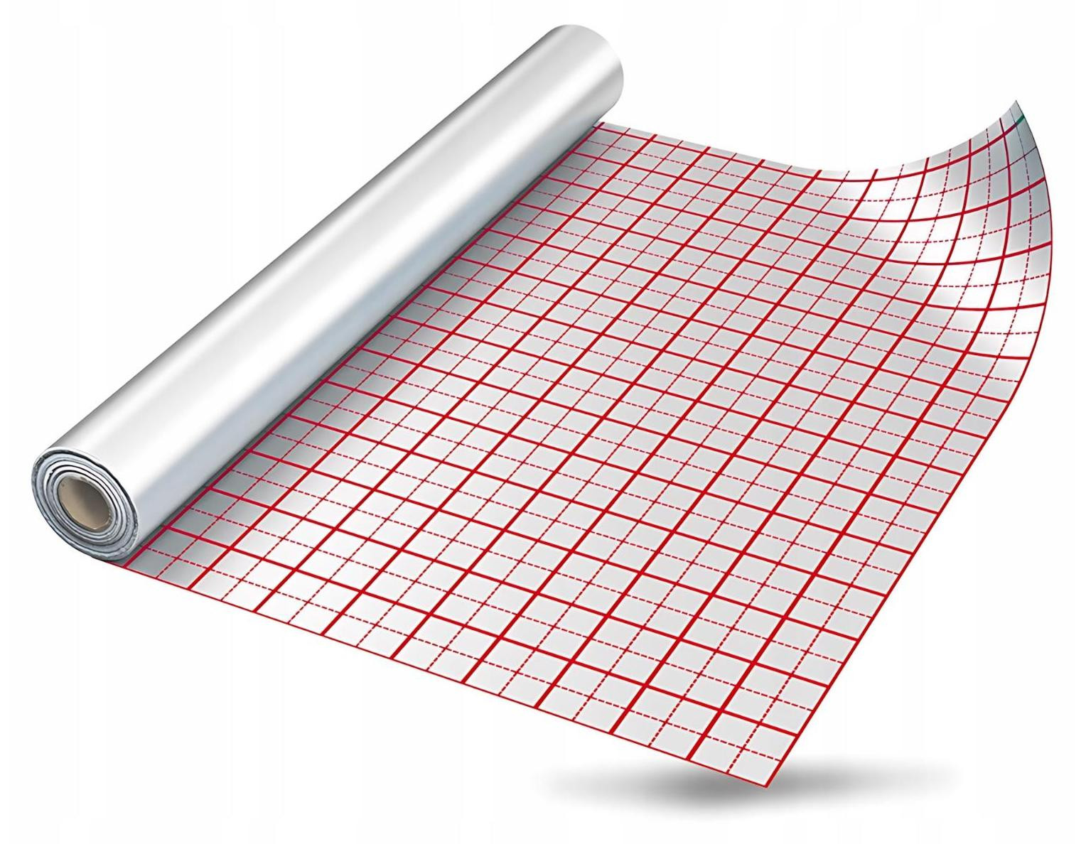 Diamond Vloerverwarmingsfolie, rol van 50 meter, 105 µm dik, zeer sterk