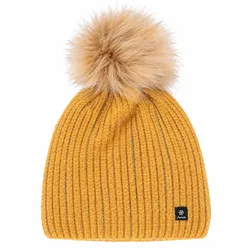 Antonio Damen Winter Strick Mütze Beanie W23/24 yellow