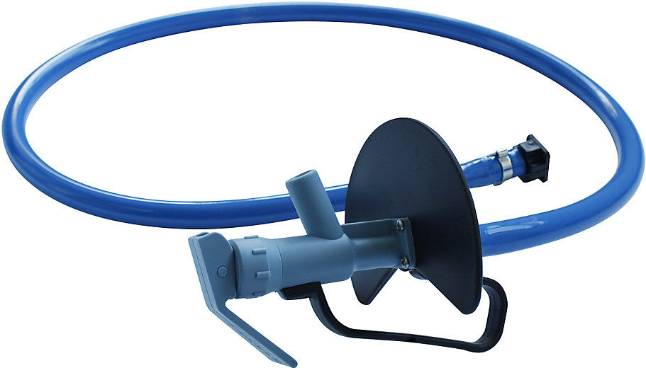 Handpumpen-Abgabeschlauch mit Zapfhahn, für Mineralölprodukte, blau, Länge 1,5 m Jessberger