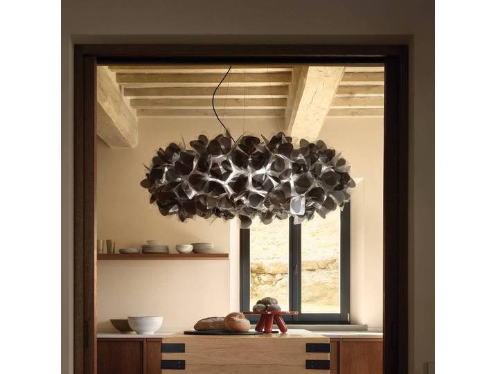 Slamp Designer Hängeleuchte Clizia Mama Non Mama, dimmbar, schwarz, für Wohn- / Esszimmer, Kunststoff, Design