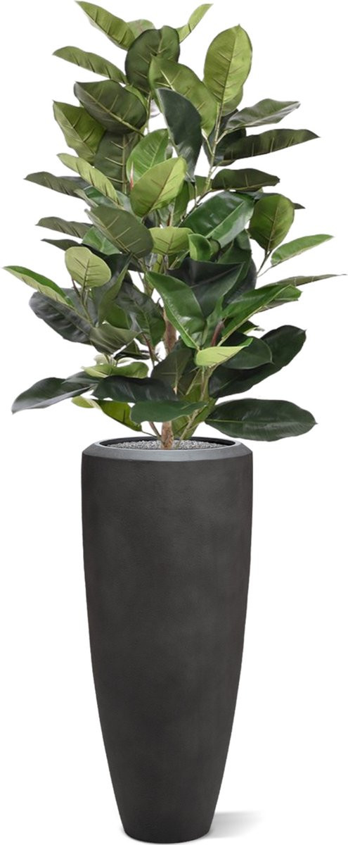 Maxifleur Elastica Robusta kunstplant groen, Hoogte: 120 cm