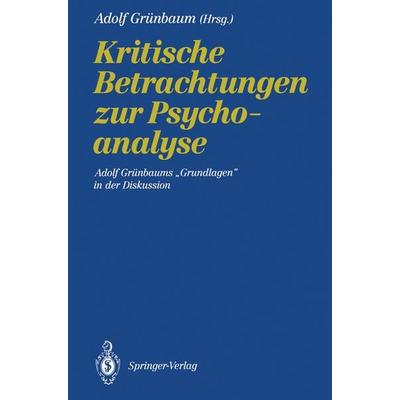 Kritische Betrachtungen zur Psychoanalyse, Taschenbuch von , Springer Berlin, 978-3-540-52555-4