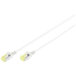 Digitus DK-1624-A-100S RJ45 Patchkabel CAT 6a U/FTP 10.00 m Grau Geschirmt, Halogenfrei, doppelt geschirmt 1 St.