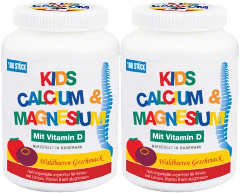 NEW NORDIC Kids Calcium & Magnesium x2 2x180 St Kautabletten