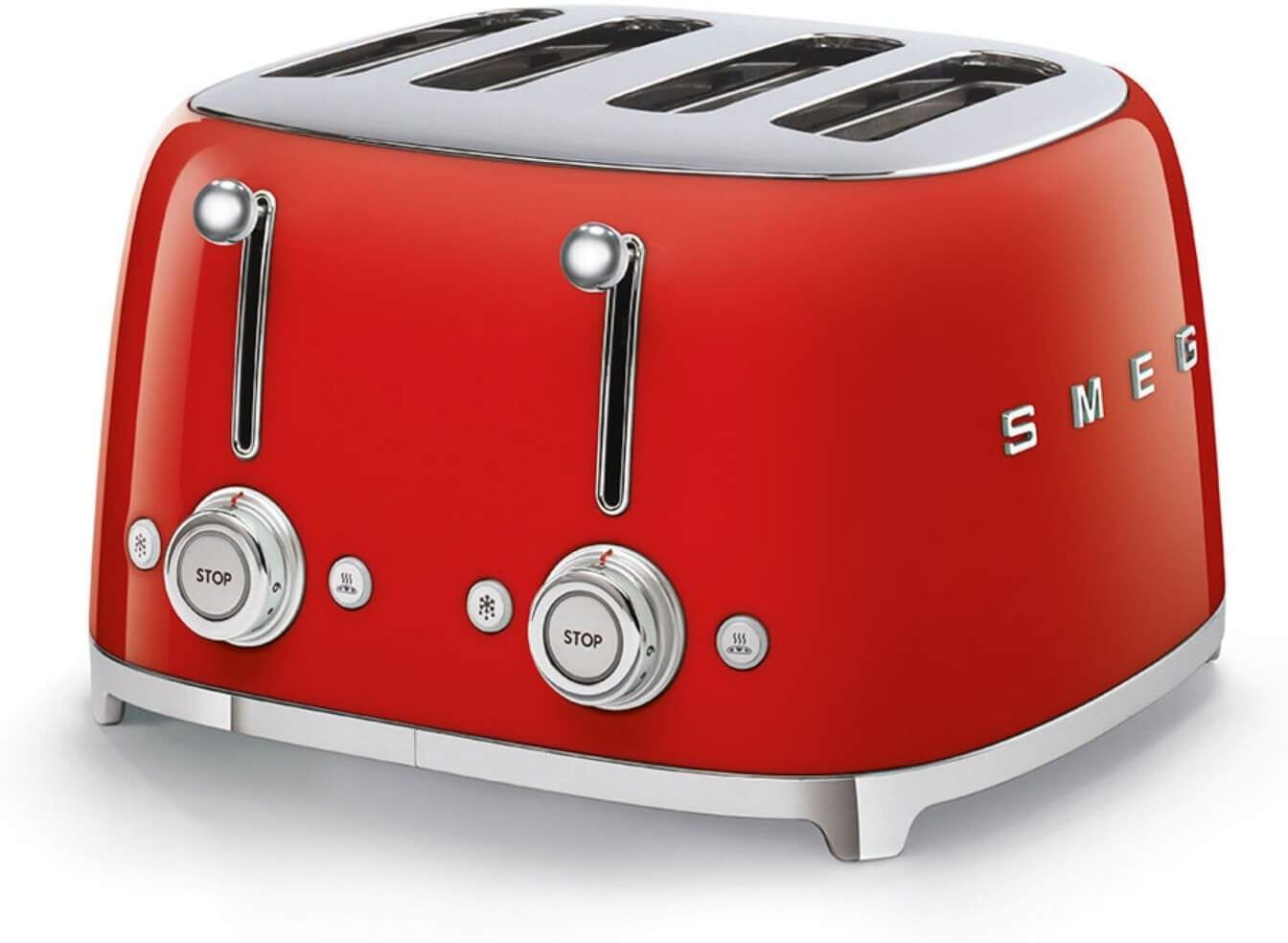 Smeg 50's Style Retro TSF03 4 Slice Toaster - Red