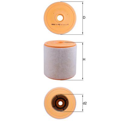 KNECHT Luftfilter LX 4961 Filtereinsatz 177mm für CUPRA VW