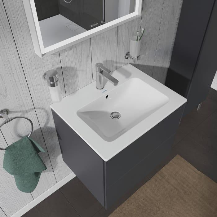 Duravit ME wastafel ontworpen door Starck met 1 kraangat, Breedte: 63 cm