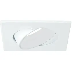 HWH  Einbauleuchte für LED Reflektor GU10 Ø 5cm, quadratisch, schwenkbar, weiß, glänzend BLU-48130
