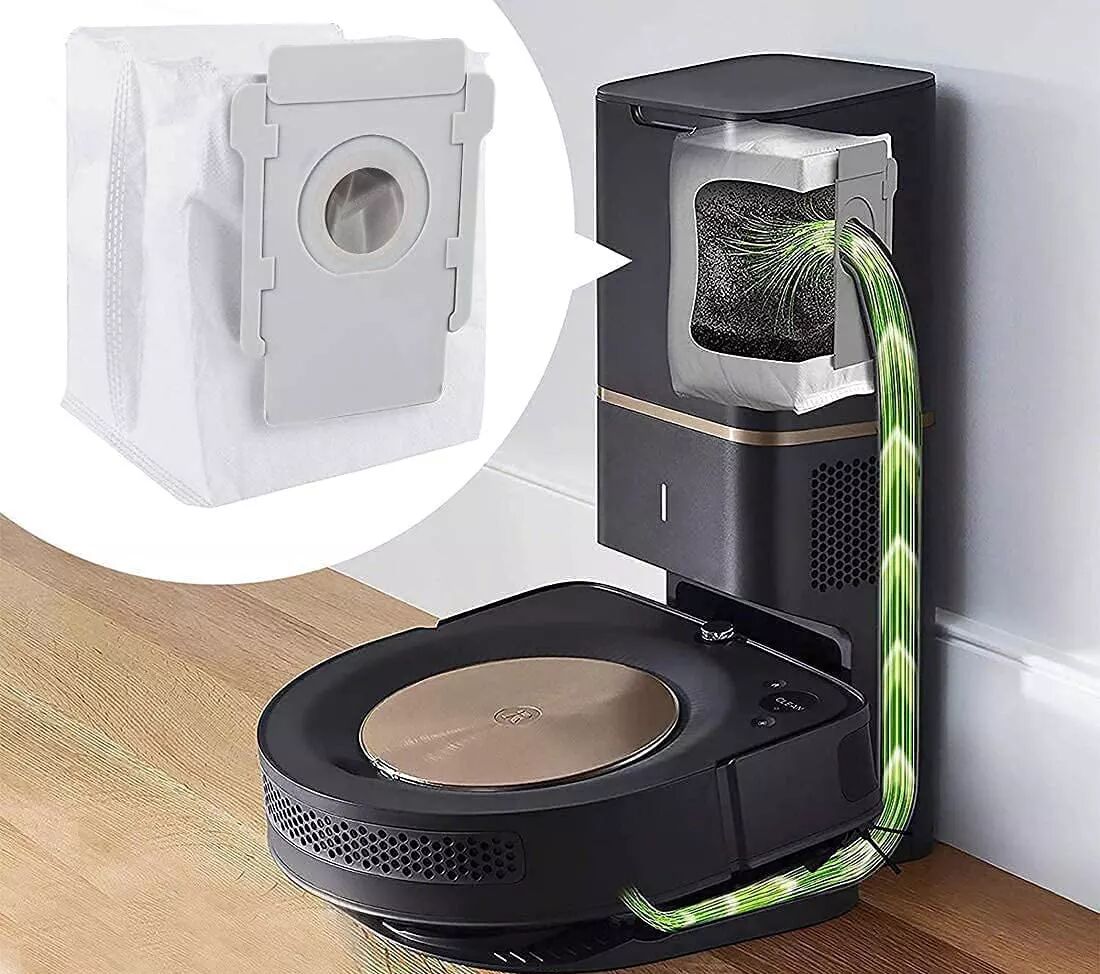 INF Staubsaugerbeutel für iRobot Roomba i7/i3/E5/E6/S9 Saugroboter 6er-Pack