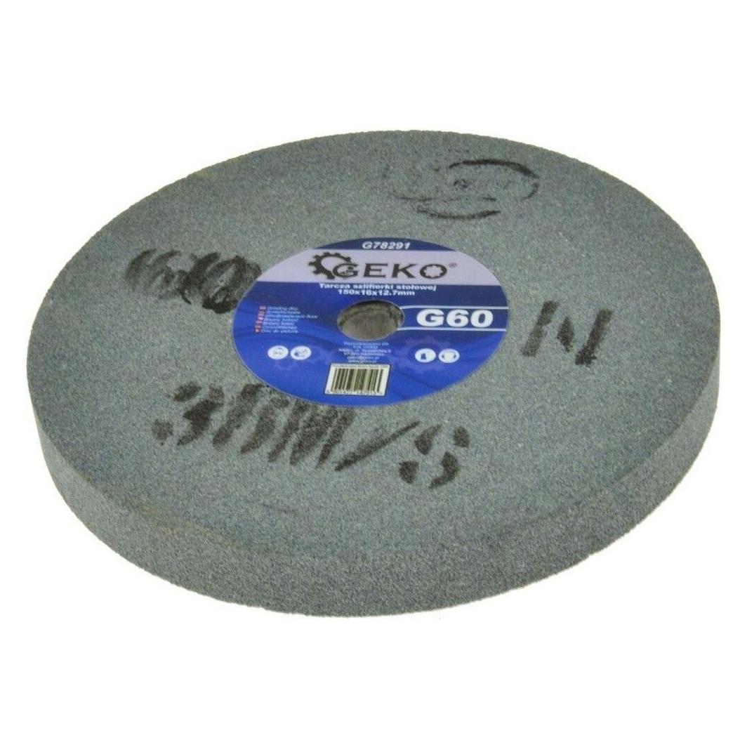 GEKO Schleifteller für Doppelschleifer 150x16x12,7mm G60 (24037603)