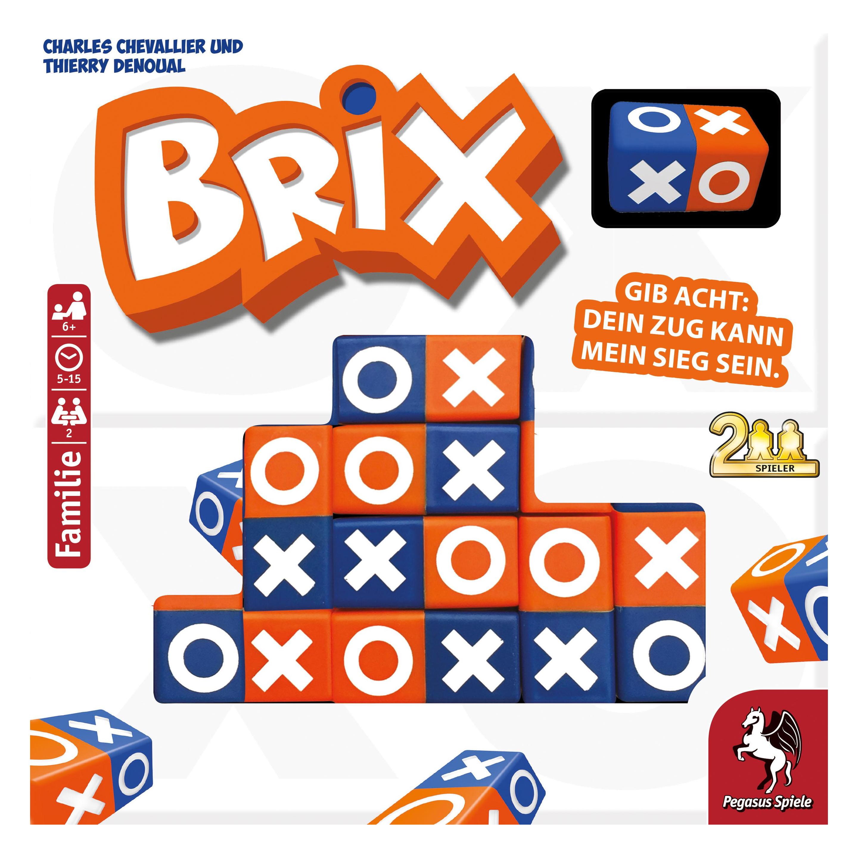 Pegasus 57109G - Brix, Brettspiel, 2 Spieler, ab 6 Jahren (DE-Ausgabe) (Deutsch, 2 Spieler) (57109G)