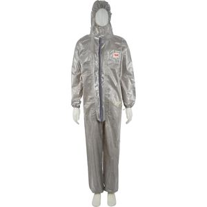 3M Schutzanzug 4570, grau, Gr. M, mit Kapuze, Einweg-Overall, PSA-Kategorie 3 Typ 3/4/5/6