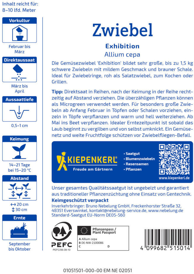 Kiepenkerl Saatgut Zwiebel Exhibition für ca. 2 – 3 m²