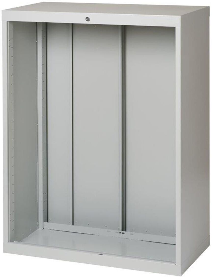 Regalwerk BERT-Schubladenschrank-Korpus 1.200 Gehäuse ohne Schubladen in RAL 7035 (B8-59154-E)