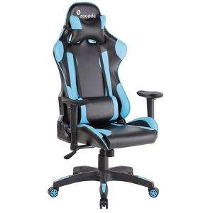 Rocada Gaming-Stuhl PROFESSIONAL, R914335, blau / schwarz, Kunstleder, belastbar bis 100 kg