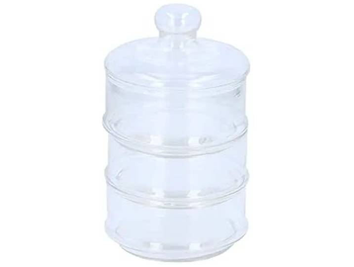 Alpina Bocal de rangement 3 niveaux - diamètre 12 x 23 cm