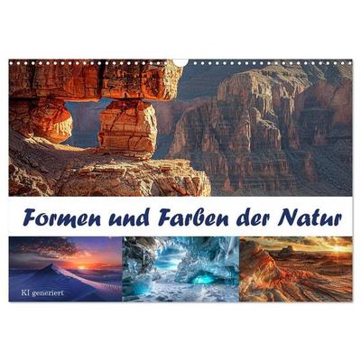 Formen und Farben der Natur (Wandkalender 2026 DIN A3 quer), CALVENDO Monatskalender