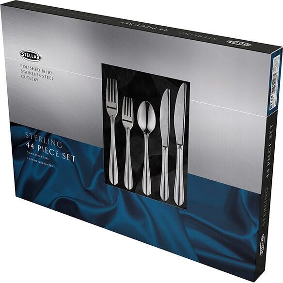 Stellar Sterling Stainless Steel 44 Piece Cutlery Box Set