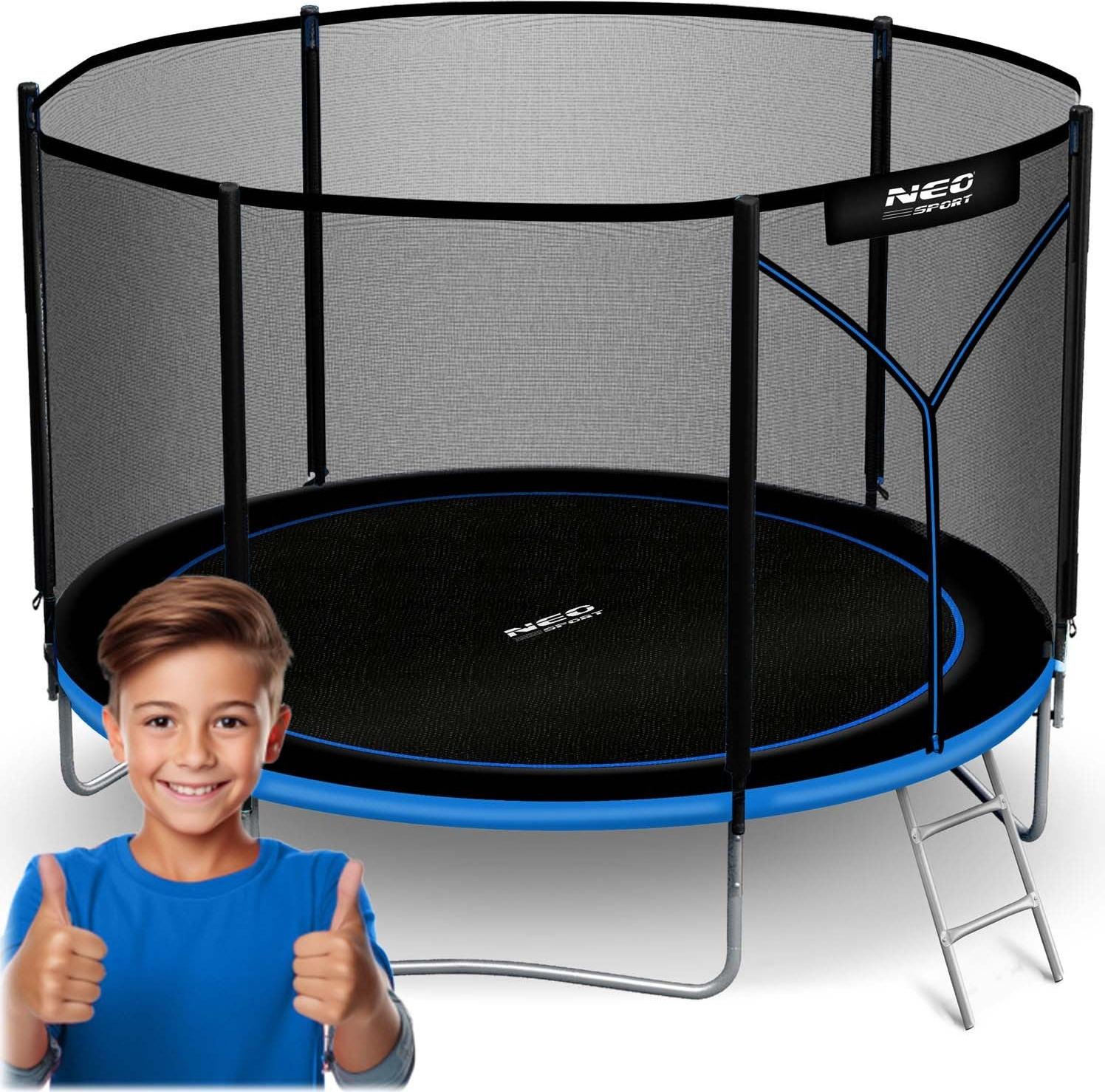 Gartentrampolin 10ft/312cm mit Outdoor-Netz und Leiter Neo-Sport