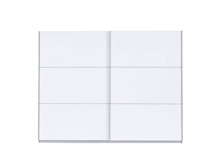 Ti'me Schwebetürenschrank, Weiß, 2 Fächer, 270x210x61 cm, umfangreiches Zubehör erhältlich, in verschiedenen Größen erhältlich, Schlafzimmer, Kleiderschränke, Schwebetürenschränke