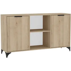 KOMMODE Home mit 2 Türen, mit Griffen, eiche Artisan