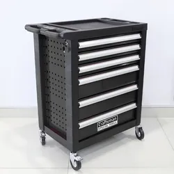 Craftsman Professional Tools Werkstattwagen 70 tlg. mit 6 Schubladen schwarz 76x46x81,5 cm inkl. Werkzeug