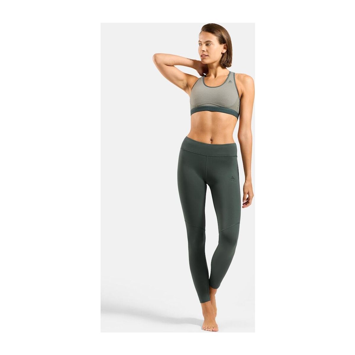 Odlo The Ascent Performance Wool Medium Sports Bra shadow - urban chic (11006) S 131461-11006-S