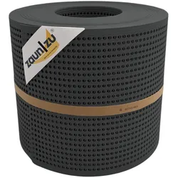 zaun zu® Sichtschutzstreifen Rille Gelocht 30 Prozent PP Streifen Anthrazit 26m