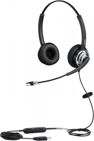 ALLNET Plusonic USB-headset 8.2MS binauraal met ruisonderdrukking en breedband