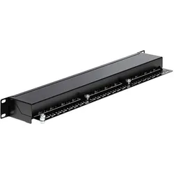 Delock Patch Panel RJ-45 X 24, Server Zubehör, Schwarz