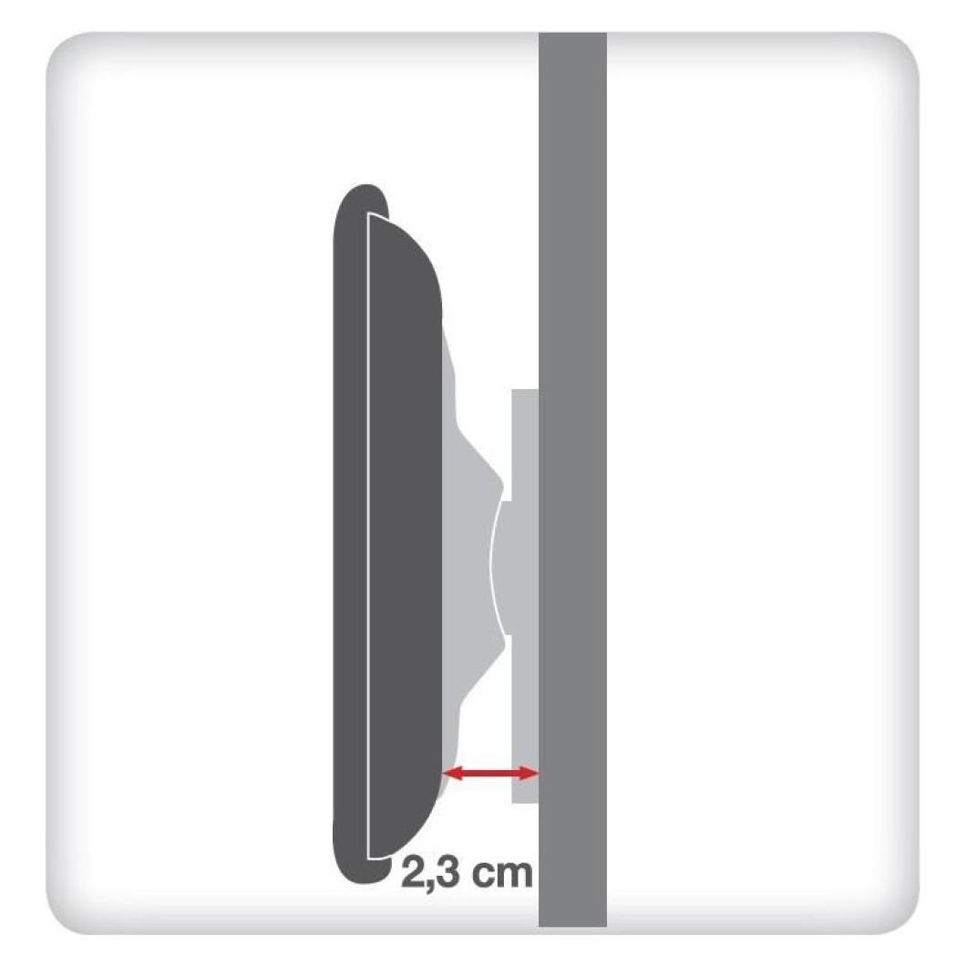 Techly Befestigungskit (Wandmontage) - für Flachbildschirm - Schwarz - Bildschirmgrösse: (Wand, 50 kg, 23" - 55") (ICA-PLB-139M)