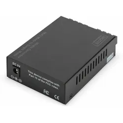 DIGITUS Gigabit Multimode zu Singlemode Medienkonverter SC zu SC, Wellenlänge 850nm, 1310nm, bis zu 20km