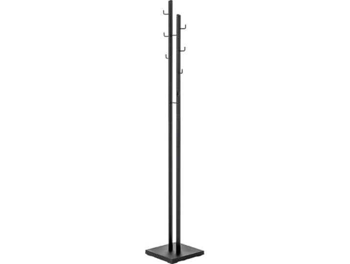 HAKU Portemanteau noir\, métal - Dimensions : L 29 x H 176 x P 29 cm\, style : moderne