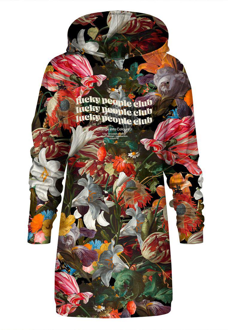 "Lucky People Club" Oversize hoodiejurk