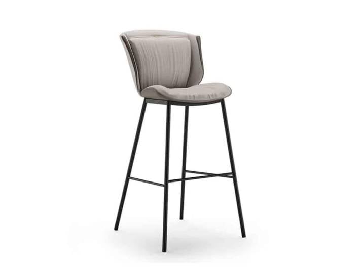 Barstühle Eisen-Hocker, Café-Barhocker, Vorderstuhl, Barhocker(Grigio)