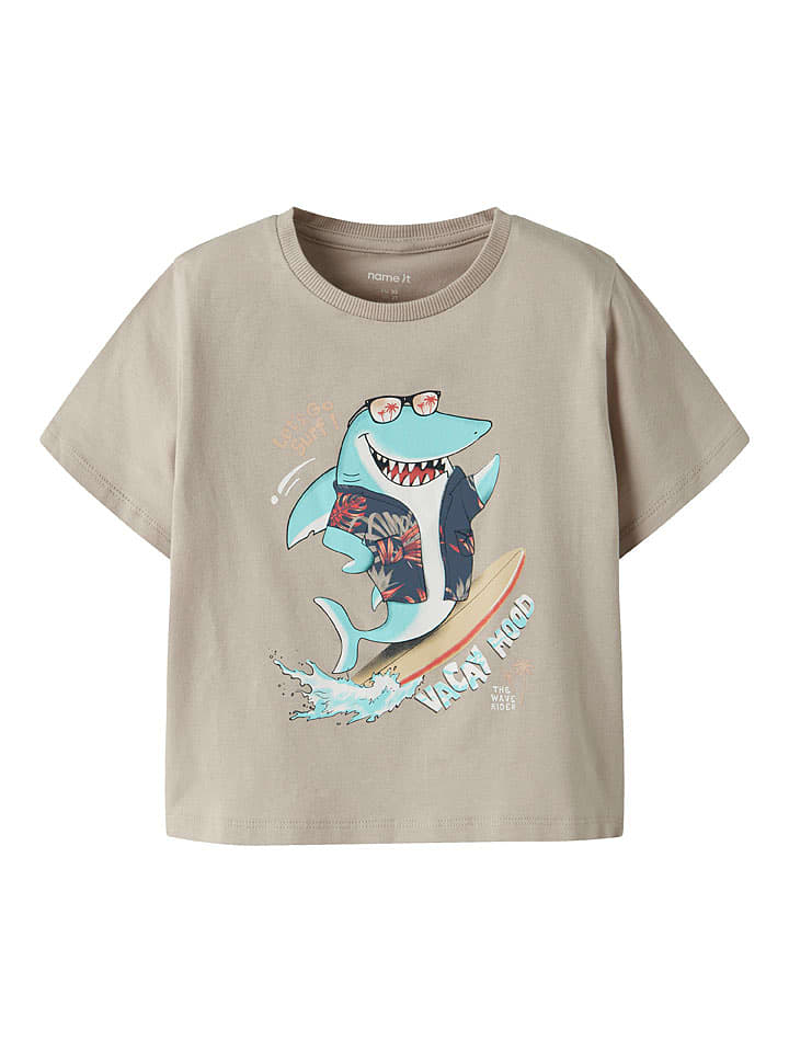 name it Shirt "Fopz" in Beige - 98