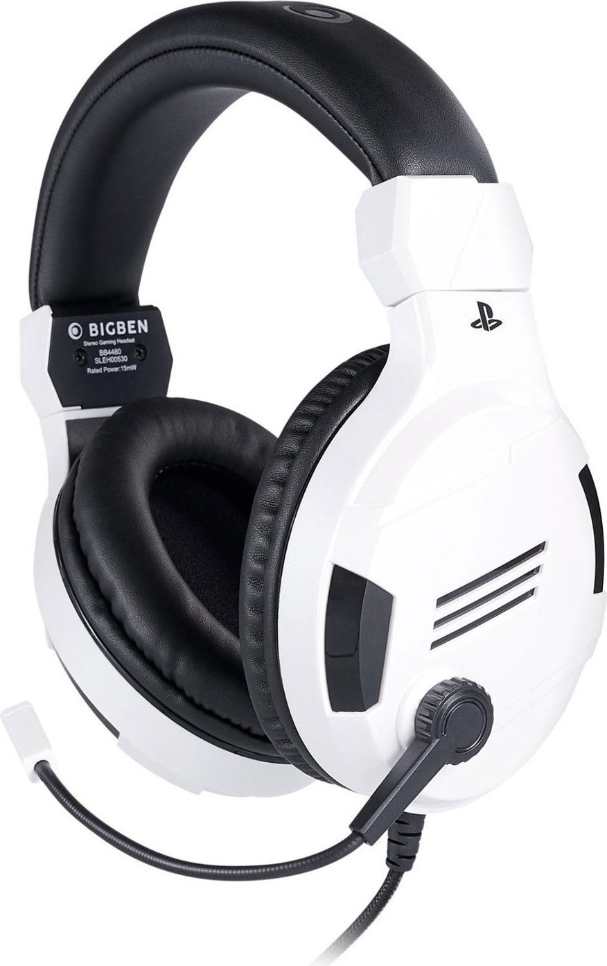 BigBen PS4-hoofdtelefoon met microfoon - Wit