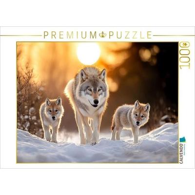 CALVENDO Puzzle Wölfe | 1000 Teile Lege-Größe 64x48cm Foto-Puzzle für glückliche Stunden, Sonstige von , Calvendo Puzzle
