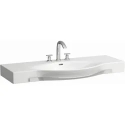 LAUFEN Palace Waschtisch 8127040001041 120 x 51 cm, weiß, ungeschnitten, 1 Hahnloch