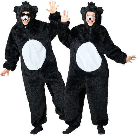 buttinette Bärenkostüm unisex, schwarz
